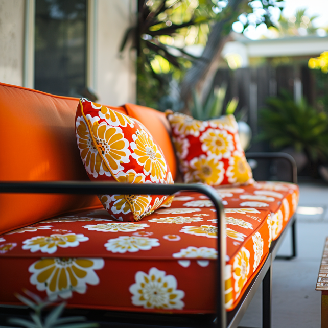 Custom Orange Outdoor furniture restoration Sydney